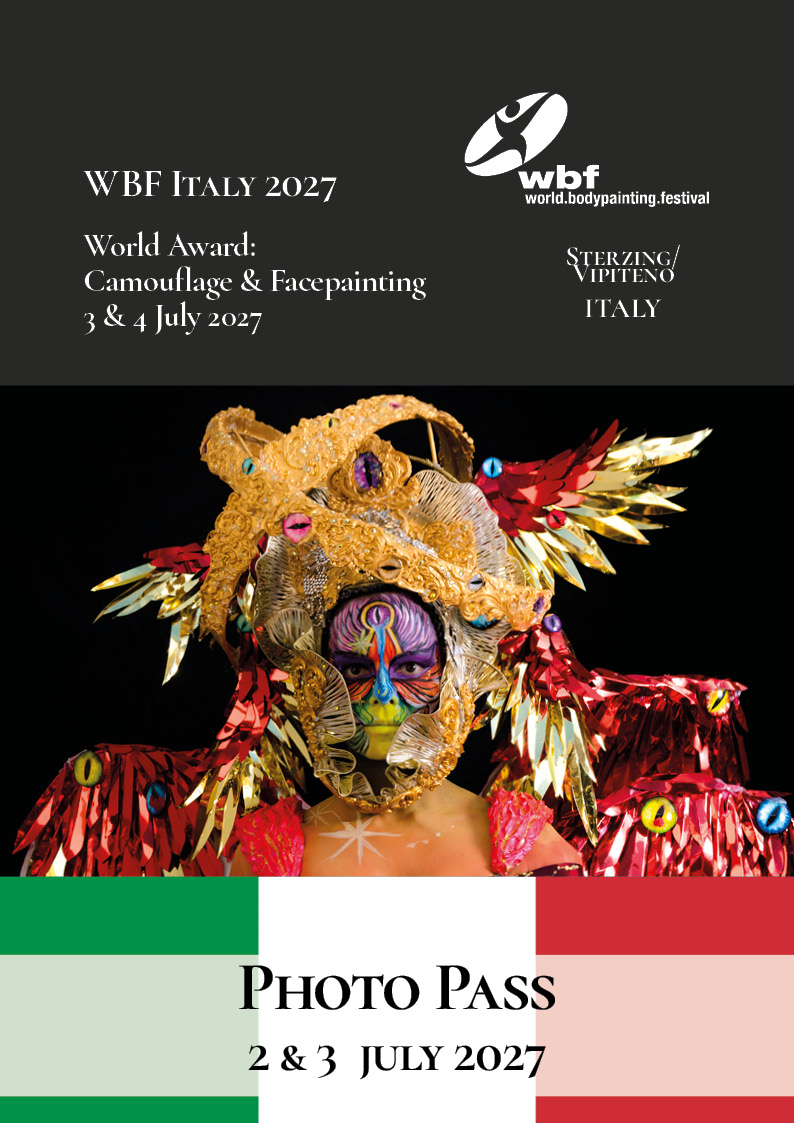 Timetable for the World Bodypainting Festival 